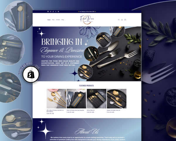 FineDine Shopify Theme Template Showcase Image